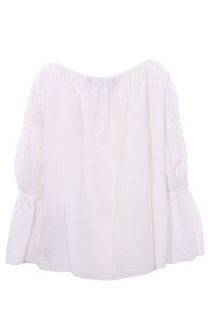 Casacca in cotone effetto goffrato FEDERICA TOSI | FTE21BL064OPP00460001